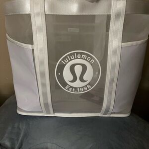 lululemon athletica White Tote Bag